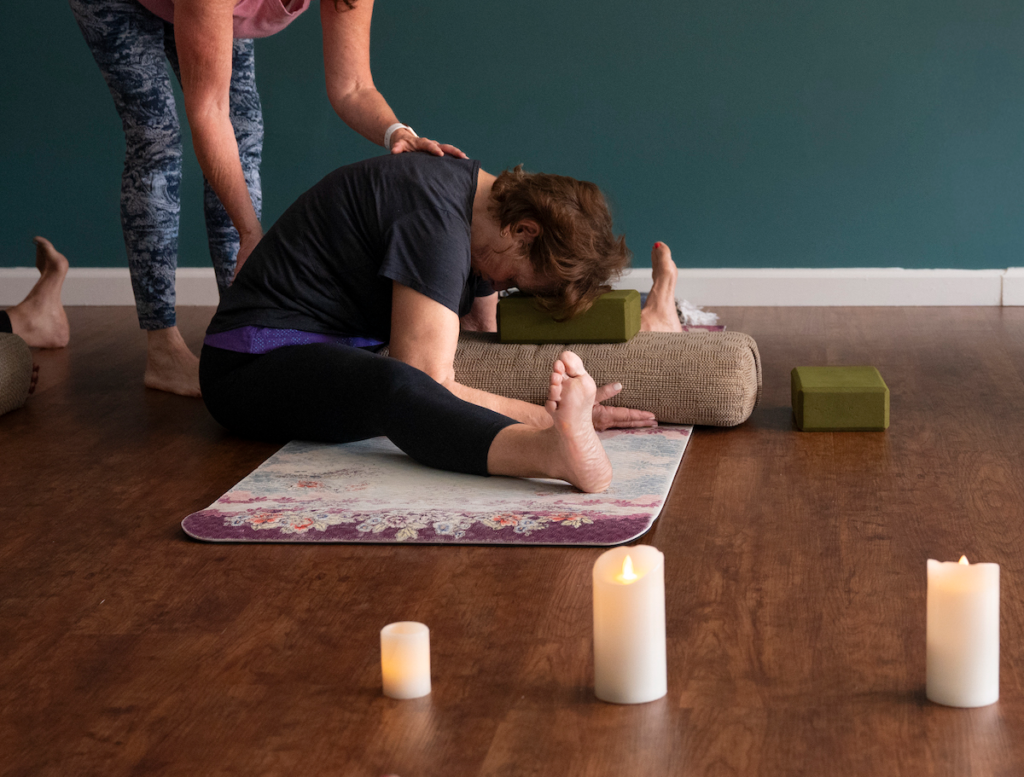 Candlelight yin class with Heather